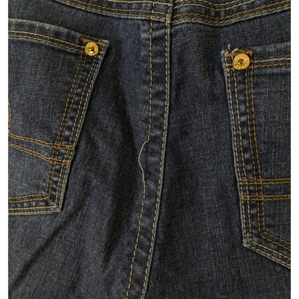 Melissa McCarthy Seven7 Womens 18W Bootcut Jeans Dark Wash Blue Stretch - Picture 5 of 10
